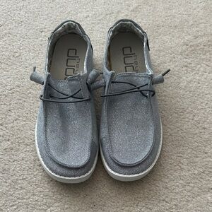 Hey Dude Women's Sparkly Gray Sneakers